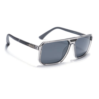 Eyejack Grey Square Polarized Sunglasses for Men & Women (6227PCL1118)