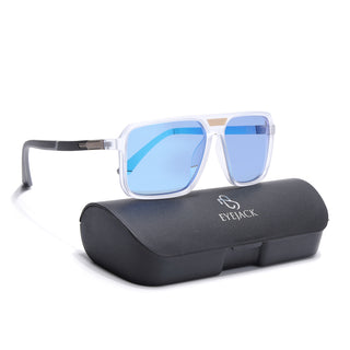 Eyejack Transparent Square Polarized Sunglasses for Men & Women (6227PCL1119)