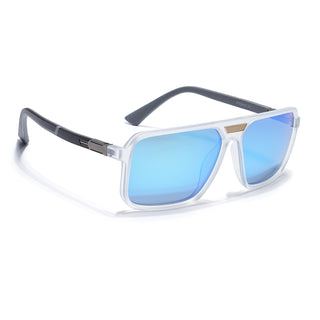 Eyejack Transparent Square Polarized Sunglasses for Men & Women (6227PCL1119)