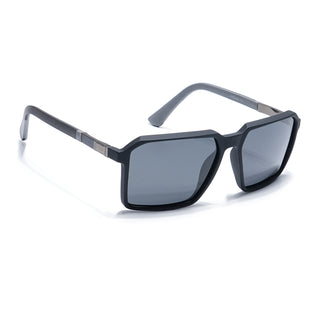 Eyejack Black Square Polarized Sunglasses for Men & Women (6229PCL1121)