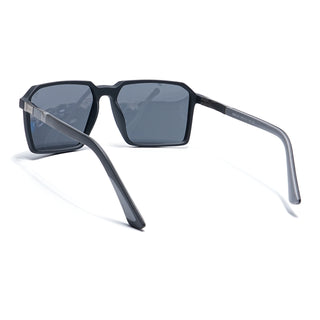 Eyejack Black Square Polarized Sunglasses for Men & Women (6229PCL1121)