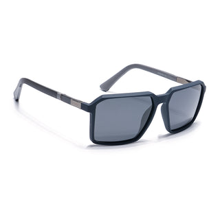 Eyejack Blue Square Polarized Sunglasses for Men & Women (6229PCL1123)