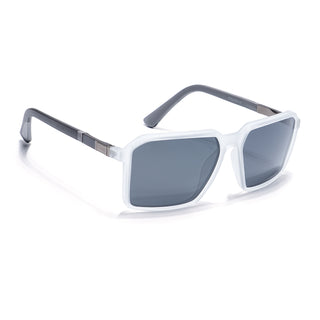 Eyejack Transparent Square Polarized Sunglasses for Men & Women (6229PCL1125)