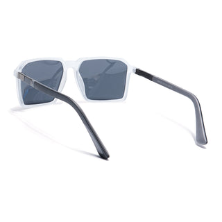 Eyejack Transparent Square Polarized Sunglasses for Men & Women (6229PCL1125)