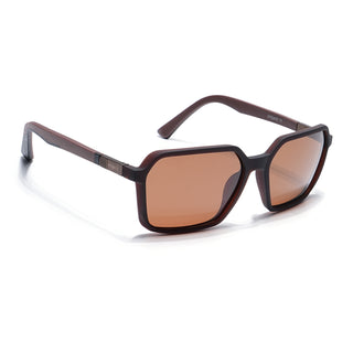 Eyejack Brown Square Polarized Sunglasses for Men & Women (6231PCL1128)