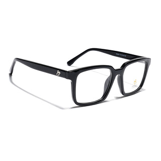 Eyejack Shine Black Rectangle Eyeglasses for Men & Women (668801FCL2316)