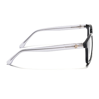 Eyejack Shine Black Rectangle Eyeglasses for Men & Women (668801FCL2317)