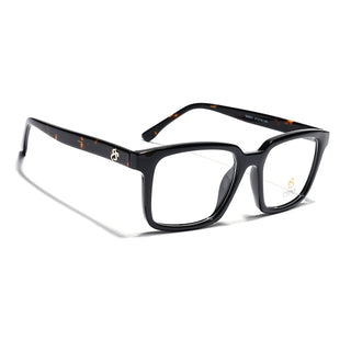 Eyejack Shine Black Rectangle Eyeglasses for Men & Women (668801FCL2318)