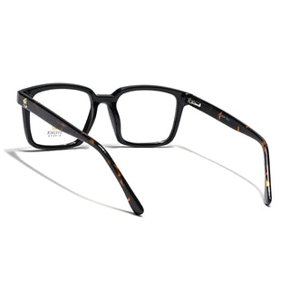 Eyejack Shine Black Rectangle Eyeglasses for Men & Women (668801FCL2318)