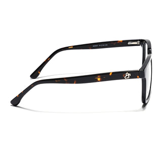 Eyejack Shine Black Rectangle Eyeglasses for Men & Women (668801FCL2318)