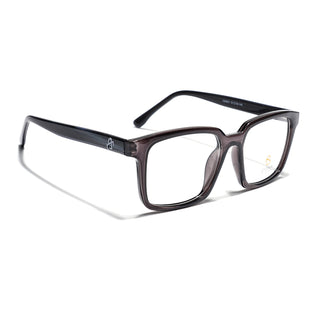 Eyejack Grey Rectangle Eyeglasses for Men & Women (668801FCL2320)