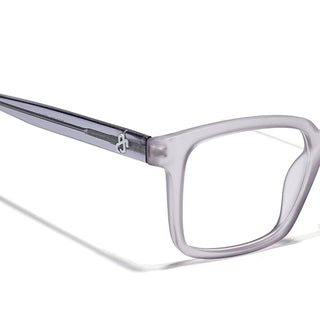 Eyejack Matt Grey Rectangle Eyeglasses for Men & Women (668801FCL2321)