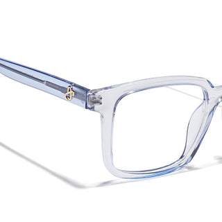 Eyejack Light Blue Rectangle Eyeglasses for Men & Women (668801FCL2323)