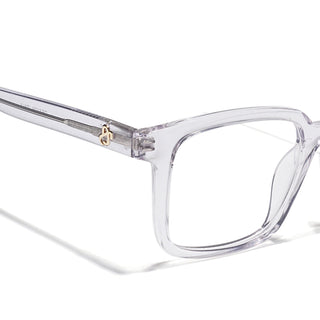 Eyejack Transparent Rectangle Eyeglasses for Men & Women (668801FCL2327)