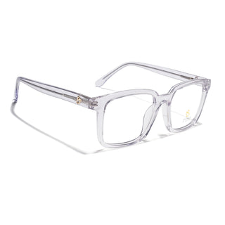 Eyejack Transparent Rectangle Eyeglasses for Men & Women (668801FCL2327)