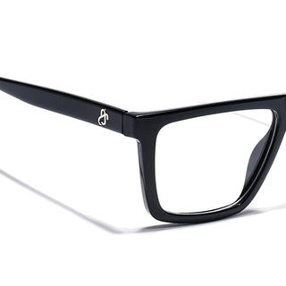 Eyejack Shine Black Wayfarer Eyeglasses for Men & Women (668802FCL2328)