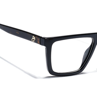 Eyejack Shine Black Wayfarer Eyeglasses for Men & Women (668802FCL2330)