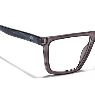 Eyejack Grey Wayfarer Eyeglasses for Men & Women (668802FCL2332)