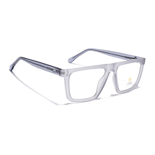 Eyejack Matt Grey Wayfarer Eyeglasses for Men & Women (668802FCL2333)