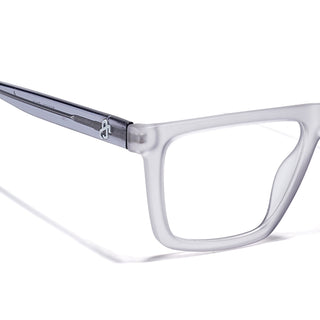 Eyejack Matt Grey Wayfarer Eyeglasses for Men & Women (668802FCL2333)