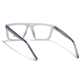 Eyejack Matt Grey Wayfarer Eyeglasses for Men & Women (668802FCL2333)