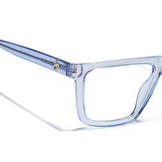 Eyejack Light Blue Wayfarer Eyeglasses for Men & Women (668802FCL2335)