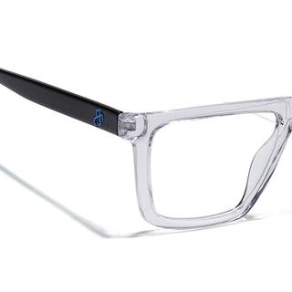 Eyejack Transparent Wayfarer Eyeglasses for Men & Women (668802FCL2338)
