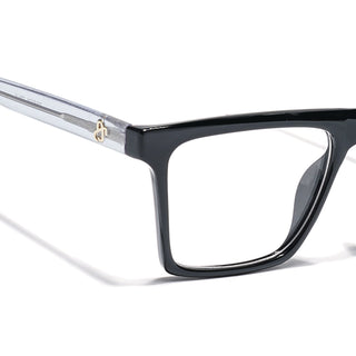 Eyejack Shine Black Wayfarer Eyeglasses for Men & Women (668803FCL2341)