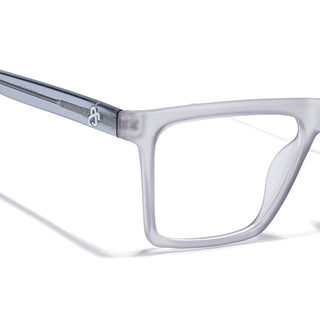 Eyejack Matt Grey Wayfarer Eyeglasses for Men & Women (668803FCL2345)