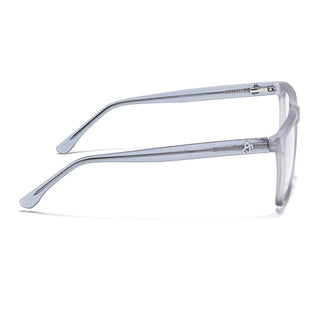 Eyejack Matt Grey Wayfarer Eyeglasses for Men & Women (668803FCL2345)