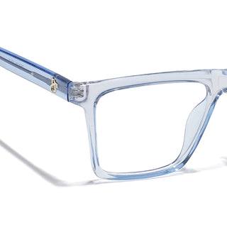 Eyejack Light Blue Wayfarer Eyeglasses for Men & Women (668803FCL2347)