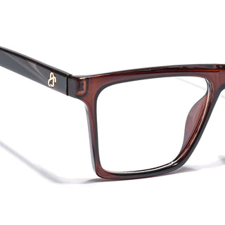 Eyejack Brown Wayfarer Eyeglasses for Men & Women (668803FCL2348)