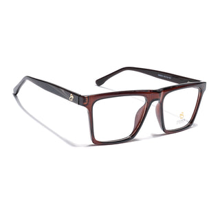 Eyejack Brown Wayfarer Eyeglasses for Men & Women (668803FCL2348)