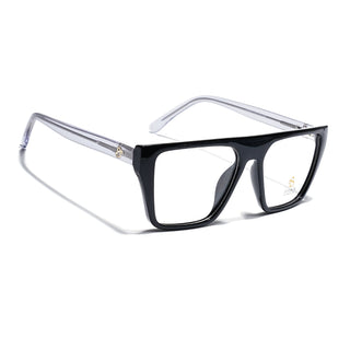 Eyejack Shine Black Wayfarer Eyeglasses for Men & Women (668804FCL2353)