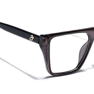 Eyejack Grey Wayfarer Eyeglasses for Men & Women (668804FCL2355)