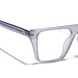 Eyejack Matt Grey Wayfarer Eyeglasses for Men & Women (668804FCL2357)
