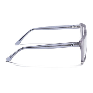 Eyejack Matt Grey Wayfarer Eyeglasses for Men & Women (668804FCL2357)