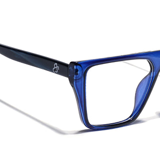 Eyejack Navy Blue Wayfarer Eyeglasses for Men & Women (668804FCL2358)