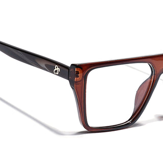 Eyejack Brown Wayfarer Eyeglasses for Men & Women (668804FCL2360)