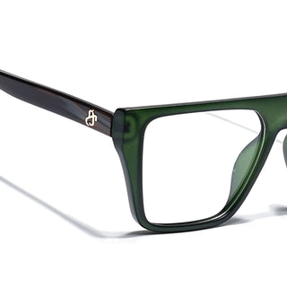 Eyejack Green Wayfarer Eyeglasses for Men & Women (668804FCL2361)