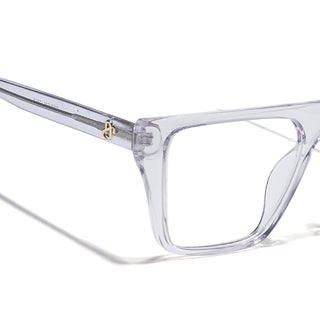 Eyejack Transparent Wayfarer Eyeglasses for Men & Women (668804FCL2363)