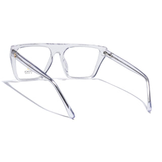 Eyejack Transparent Wayfarer Eyeglasses for Men & Women (668804FCL2363)