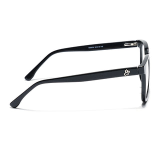 Eyejack Shine Black Square Eyeglasses for Men & Women (668805FCL2364)