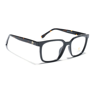 Eyejack Shine Black Square Eyeglasses for Men & Women (668805FCL2366)