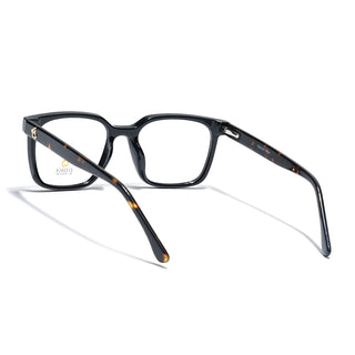 Eyejack Shine Black Square Eyeglasses for Men & Women (668805FCL2366)