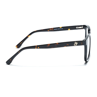 Eyejack Shine Black Square Eyeglasses for Men & Women (668805FCL2366)