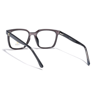 Eyejack Grey Square Eyeglasses for Men & Women (668805FCL2367)