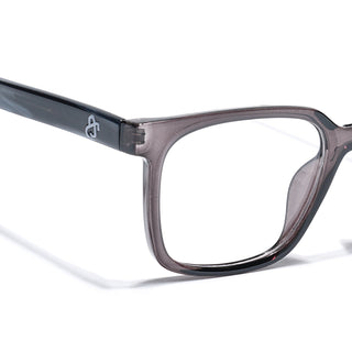 Eyejack Grey Square Eyeglasses for Men & Women (668805FCL2368)