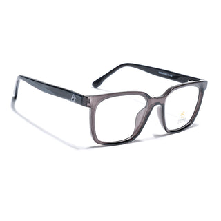Eyejack Grey Square Eyeglasses for Men & Women (668805FCL2368)