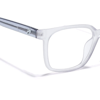 Eyejack Matt Grey Square Eyeglasses for Men & Women (668805FCL2369)